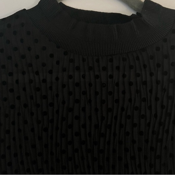 Zara sheer polka dot neck blouse made in Turkey - Picture 5 of 5